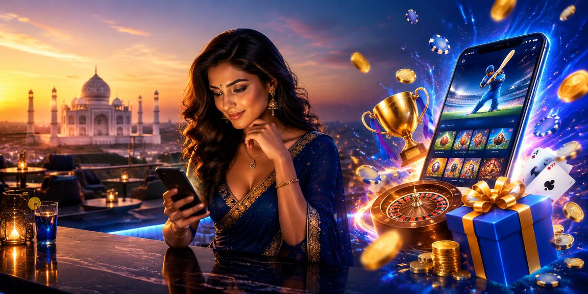 IPL night match with excited spectators and betting apps